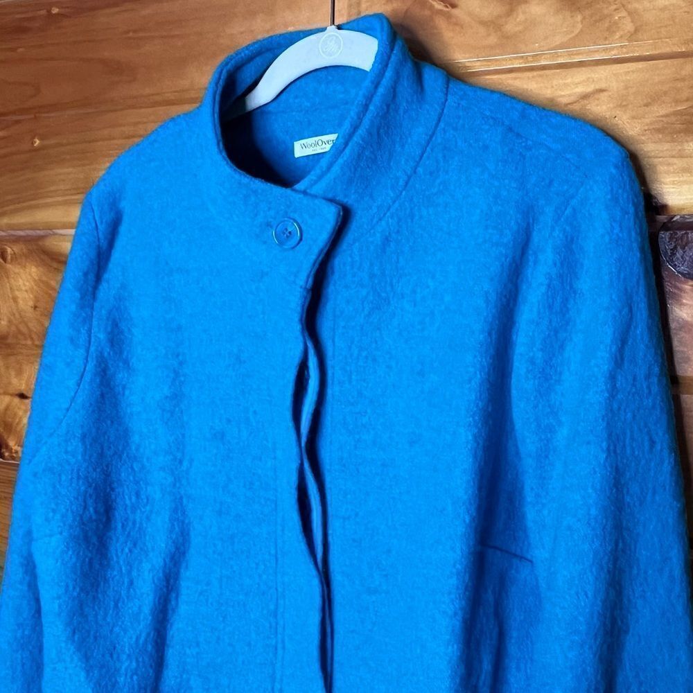 Woolovers Boiled Wool Button Down Coat Medium - image 3
